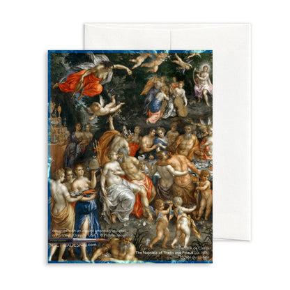 Pictrix Design - "A swell affair" thank-you notecard (A2): Recycled white - PMA Store at the Portland Museum of Art, Maine