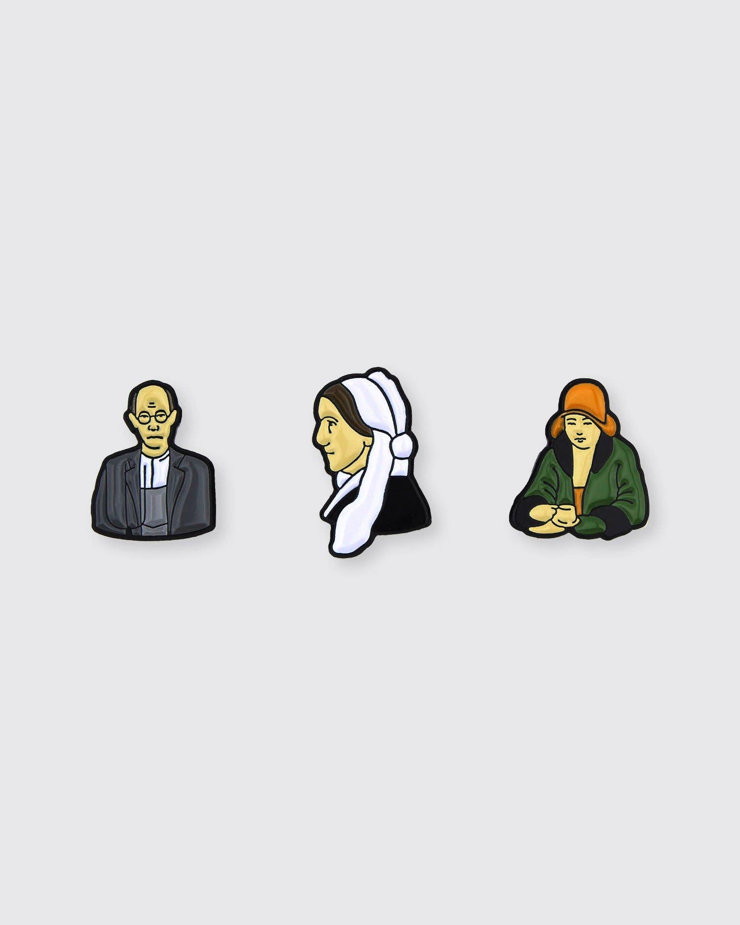 Pin Museum - American Art (Set of 3) • Enamel Pins - PMA Store at the Portland Museum of Art, Maine