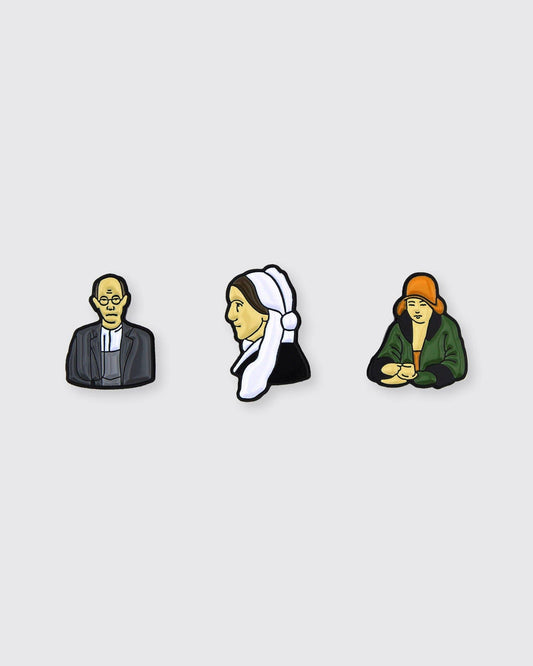Pin Museum - American Art (Set of 3) • Enamel Pins - PMA Store at the Portland Museum of Art, Maine