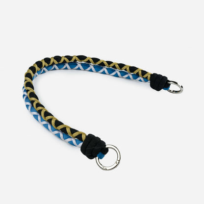 Braided Double Shoulder Strap: Black Golden Olive - PMA Store at the Portland Museum of Art, Maine