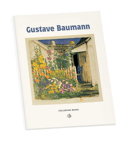 Pomegranate - Gustave Baumann Coloring Book - PMA Store at the Portland Museum of Art, Maine