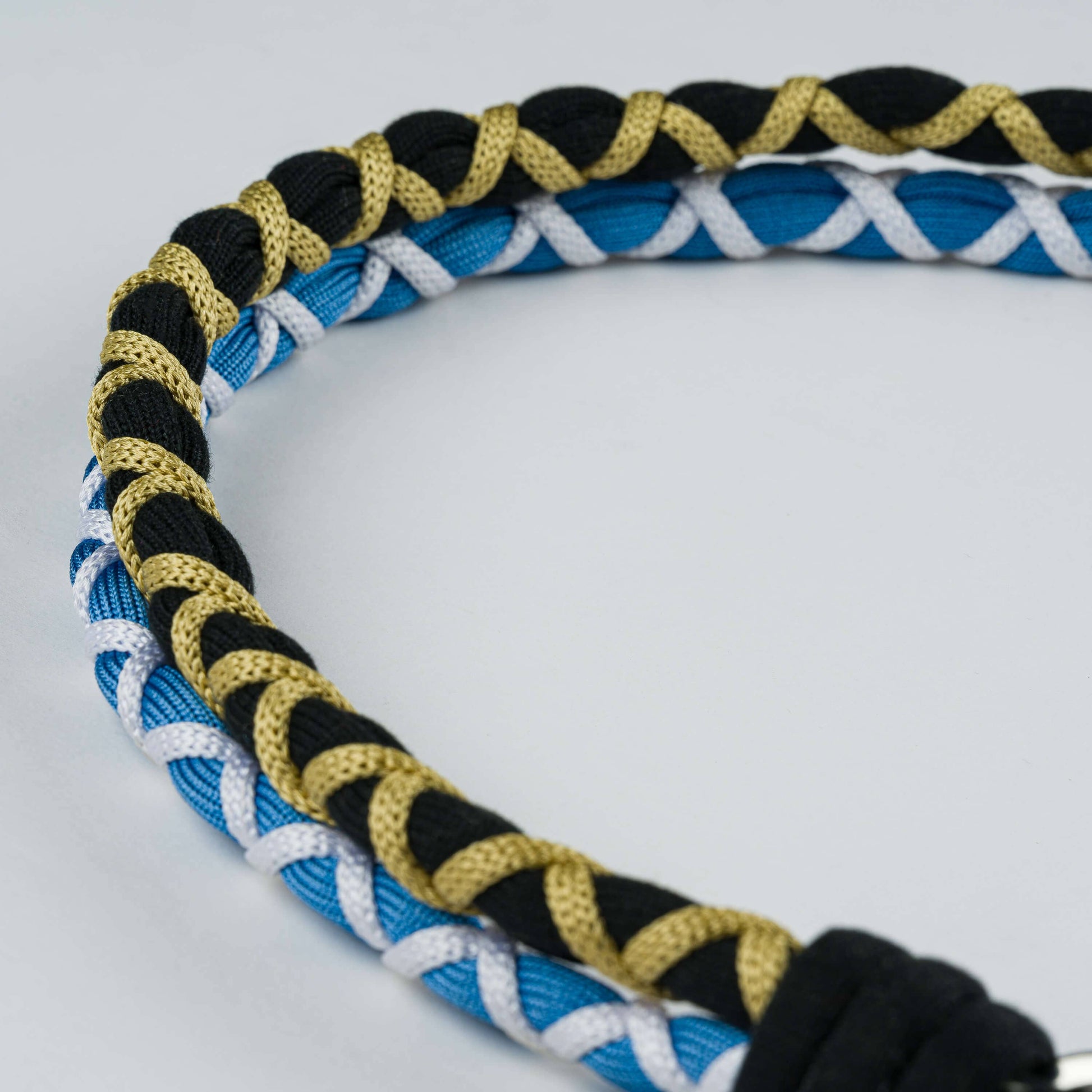 Braided Double Shoulder Strap: Black Golden Olive - PMA Store at the Portland Museum of Art, Maine