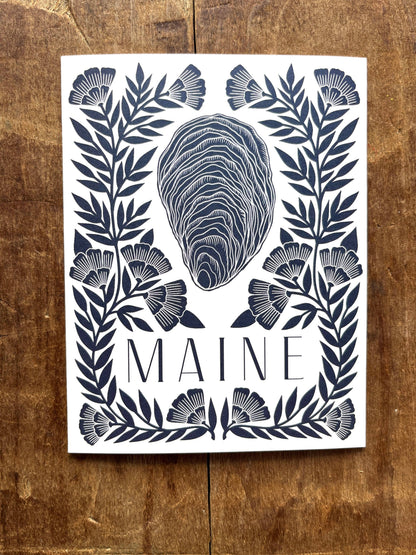 Katharine Watson - Maine Oyster Greeting Card: Single Card - PMA Store at the Portland Museum of Art, Maine