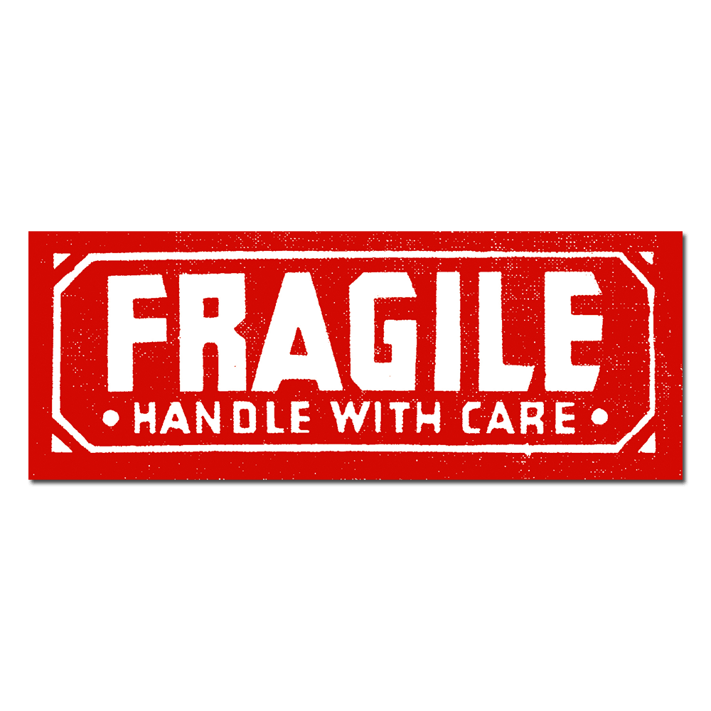 Apply Stickers - FRAGILE by Andy Warhol - Die-Cut Sticker - PMA Store at the Portland Museum of Art, Maine