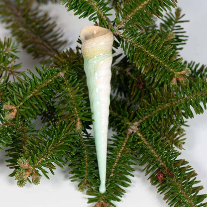 Alison Evans Ceramics - Spiral Ornament: Mint& Charcoal