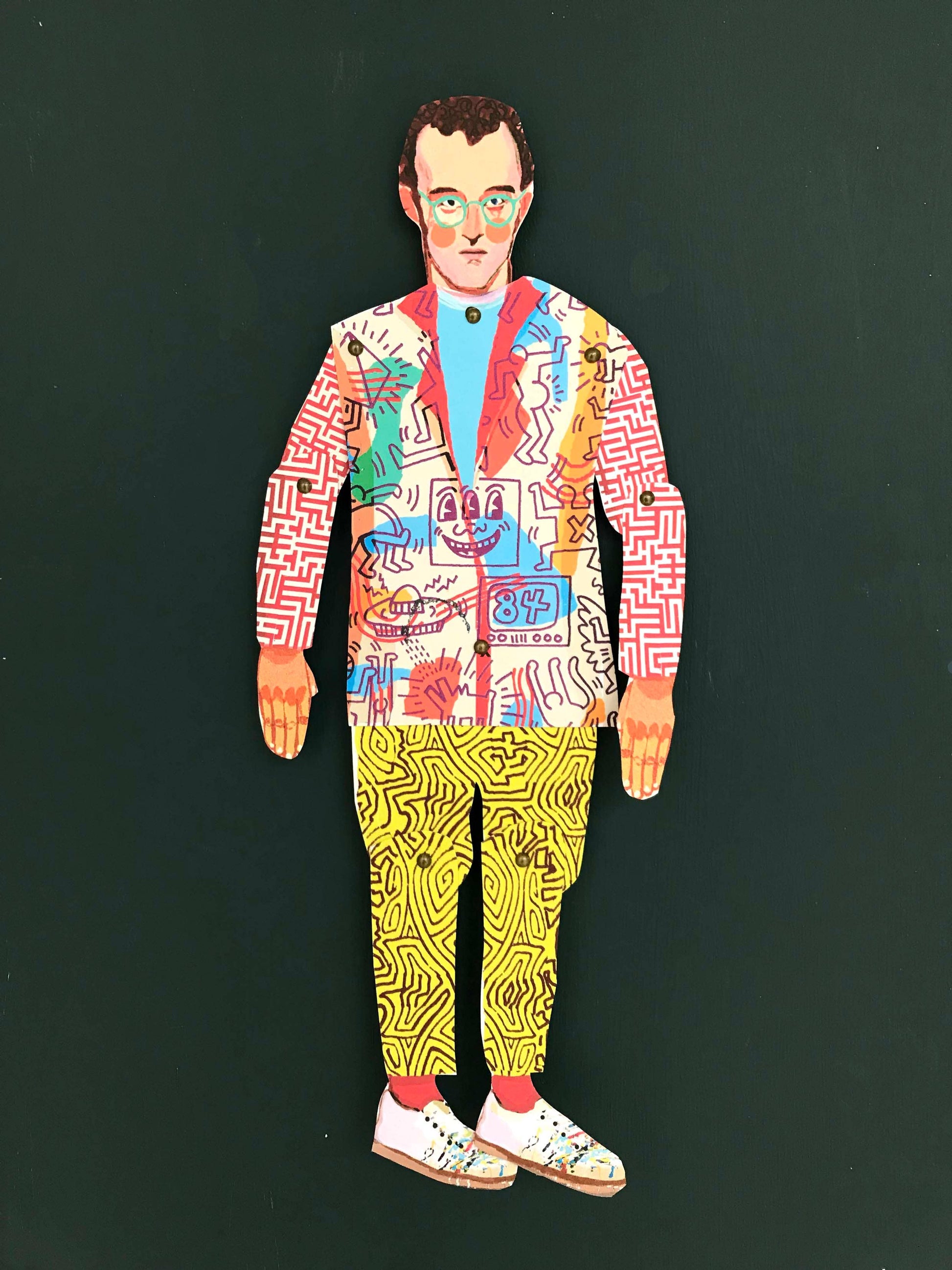 Keith Haring Cut and Make Puppet - PMA Store at the Portland Museum of Art, Maine
