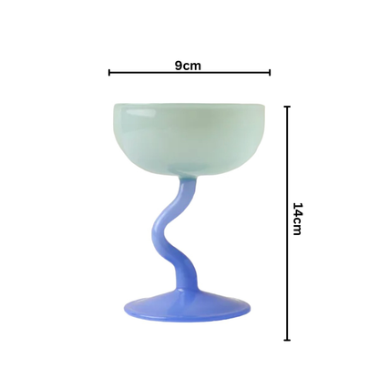 IVORE.GROUP (We cover All Import duty) - Candy Color Dessert Glass Cup: White Black - PMA Store at the Portland Museum of Art, Maine