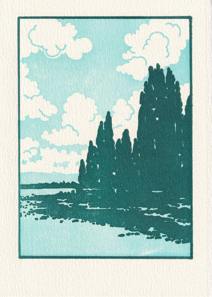 Saturn Press - Lake Clouds: Unsleeved - PMA Store at the Portland Museum of Art, Maine
