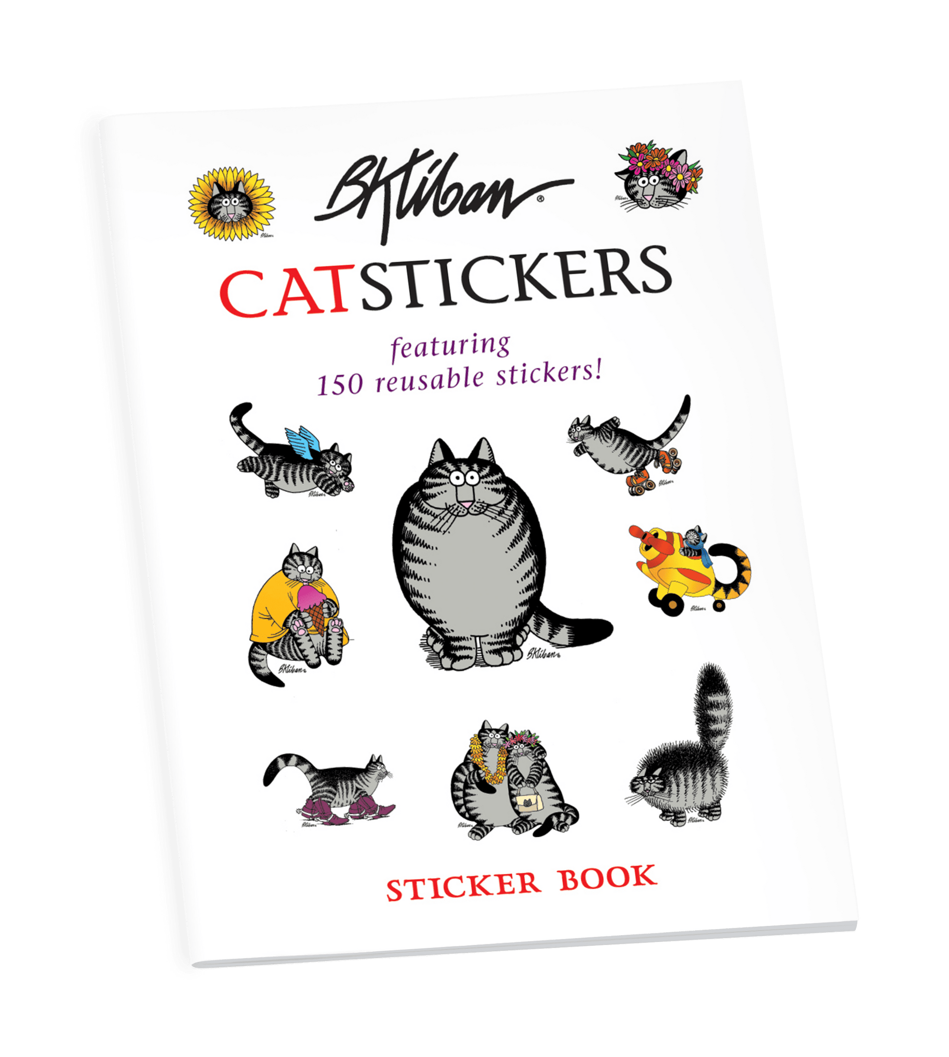 Pomegranate - B. Kliban: CatStickers Sticker Book - PMA Store at the Portland Museum of Art, Maine
