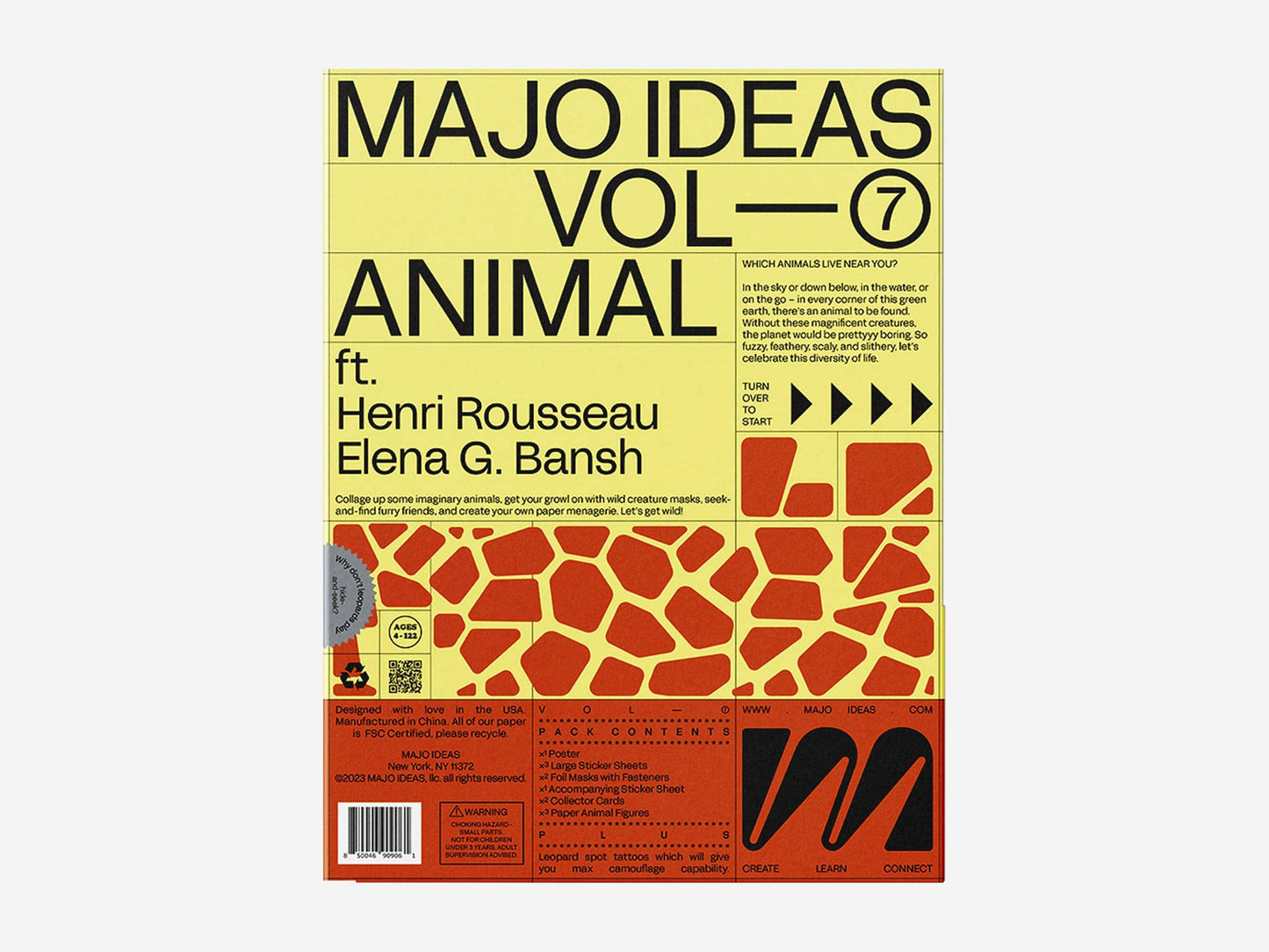 VOL ⑦ — ANIMAL Sticker Based Art Pack - PMA Store at the Portland Museum of Art, Maine
