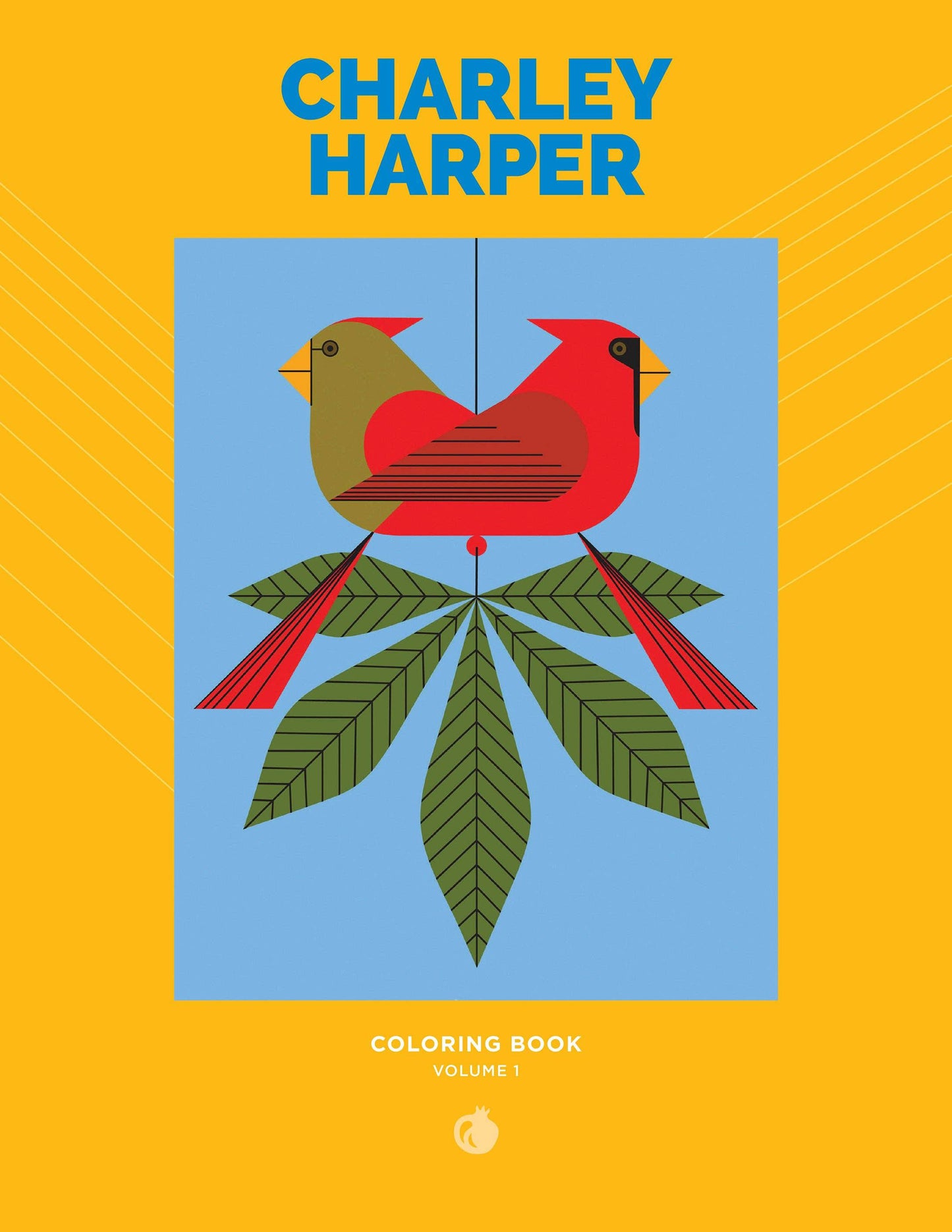 Pomegranate - Charley Harper: Volume 1 Coloring Book - PMA Store at the Portland Museum of Art, Maine