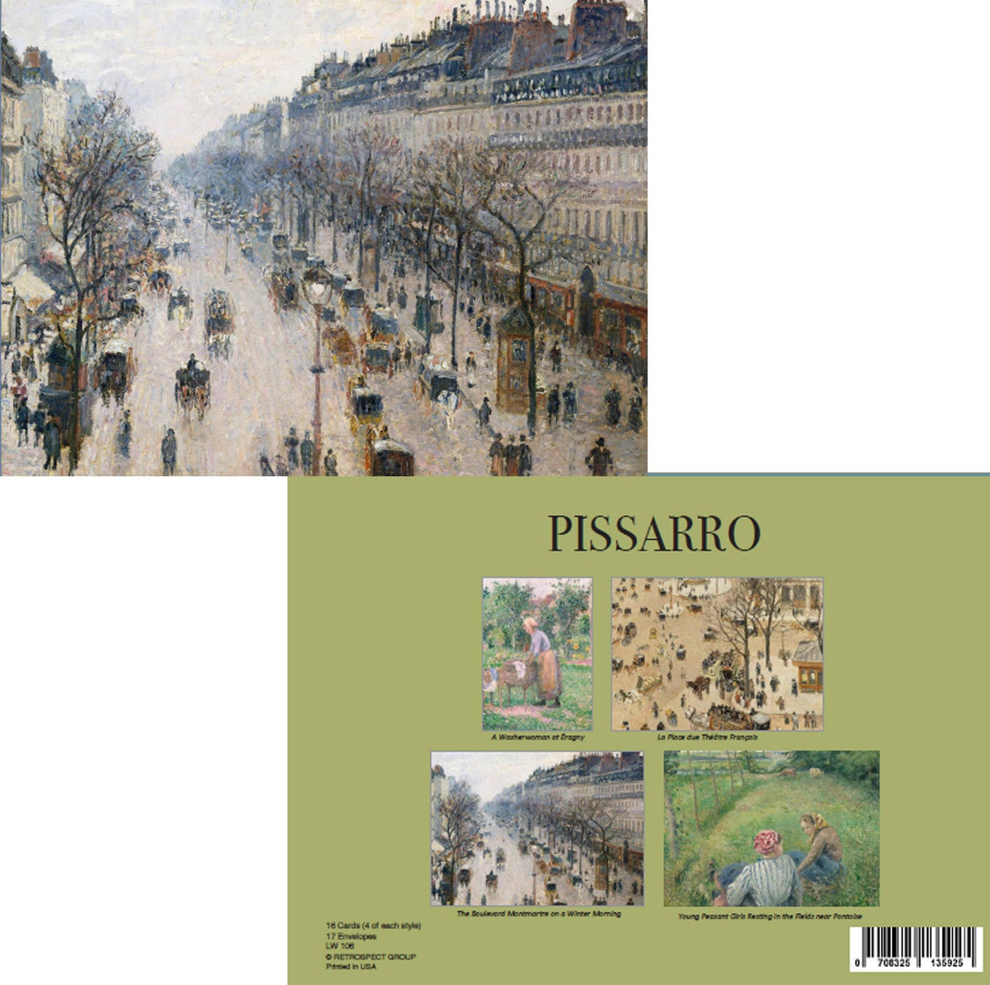 The Retrospect Group Collection - Camille Pissarro Notecard - Boxed Set - PMA Store at the Portland Museum of Art, Maine