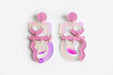 Ecoresin Squiggle Mania Earrings: Nude Solar - PMA Store at the Portland Museum of Art, Maine
