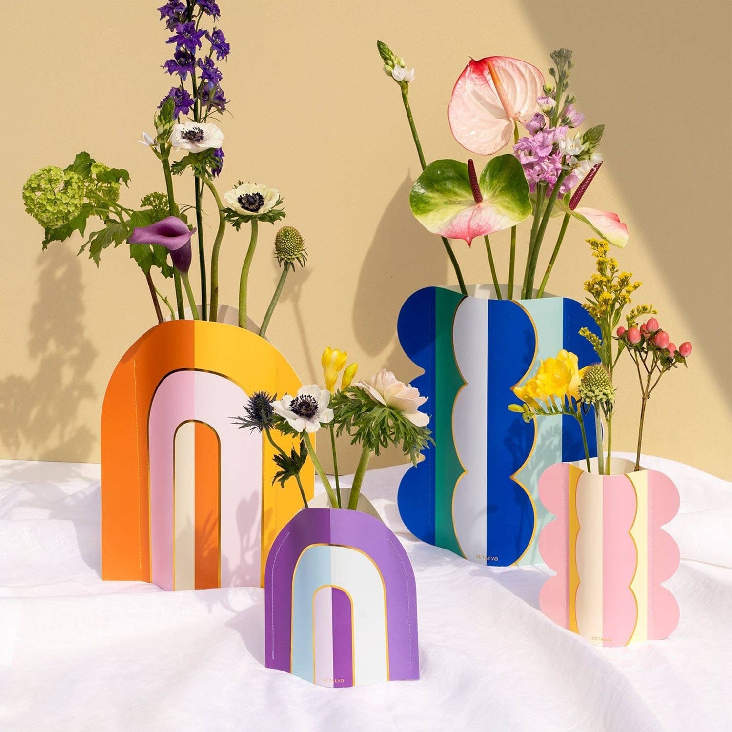 OCTAEVO Paper Vase Riviera Wave - PMA Store at the Portland Museum of Art, Maine