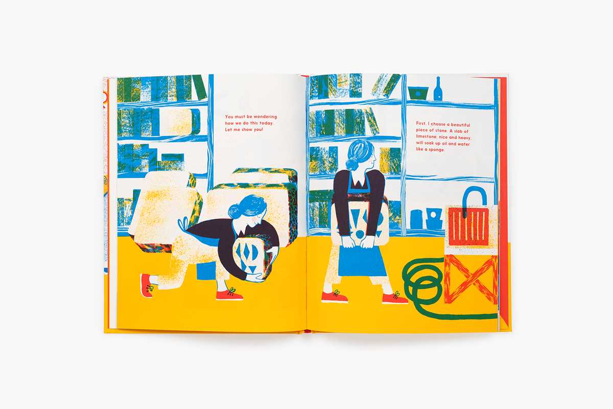 Simon & Schuster - Meet the Lithographer by Gaby Bazin: Hardcover; 40 pages / English - PMA Store at the Portland Museum of Art, Maine