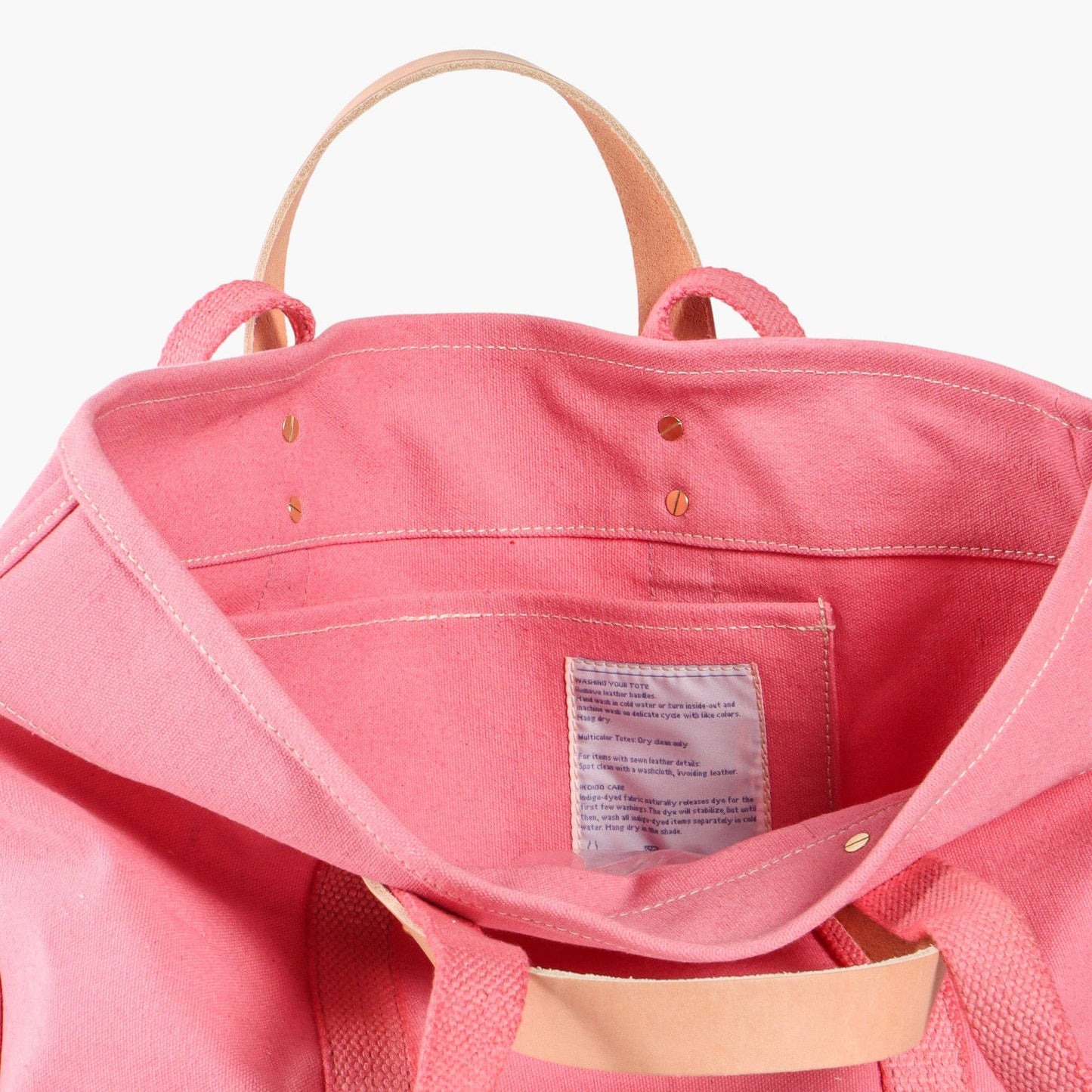 IMMODEST COTTON - Small East West Tote | Flamingo - PMA Store at the Portland Museum of Art, Maine