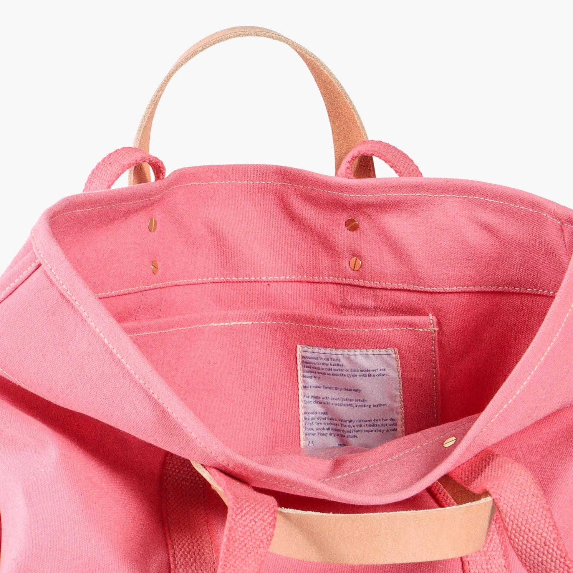 IMMODEST COTTON - Small East West Tote | Flamingo - PMA Store at the Portland Museum of Art, Maine