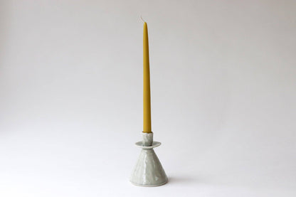 Elizabeth Benotti Ceramics - Everyday Pinched Candlestick Holder: Daybreak / Tall - PMA Store at the Portland Museum of Art, Maine