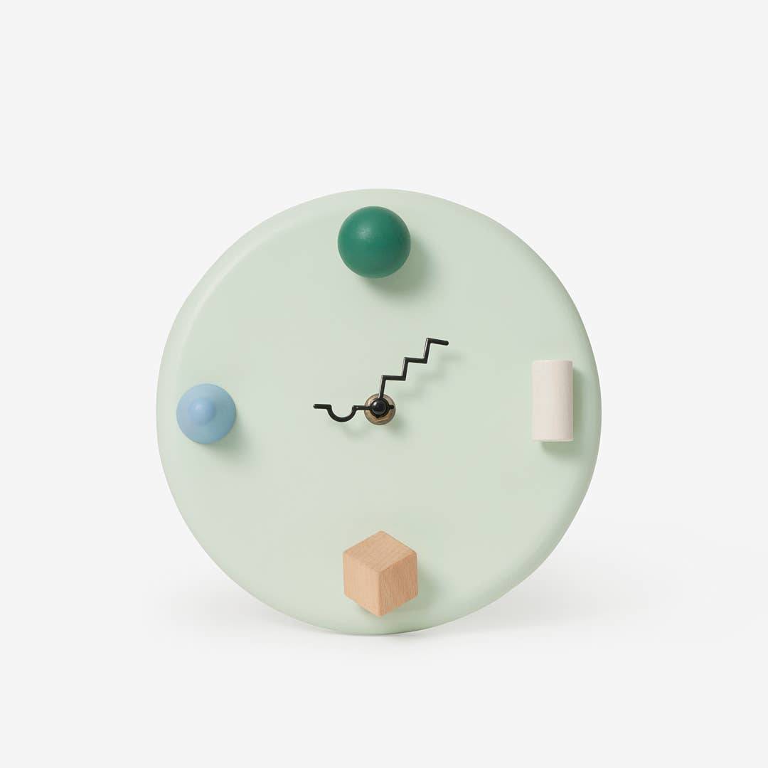 Areaware - Wall Clock: Yellow - PMA Store at the Portland Museum of Art, Maine