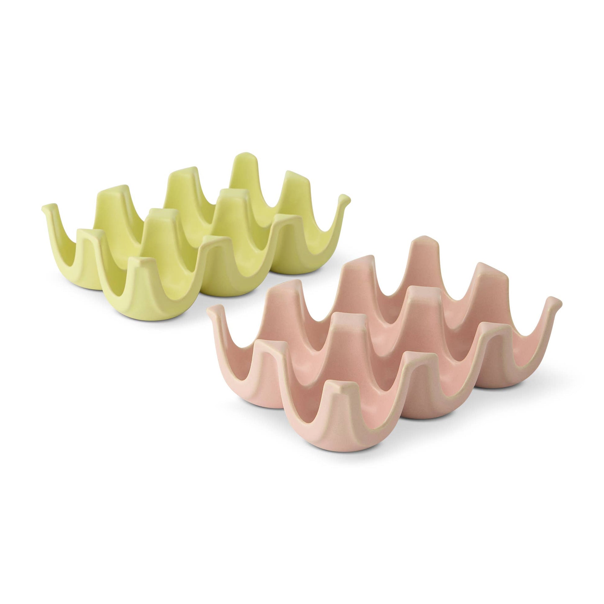 2pk 6 Section Ceramic Egg Tray - FNT/PNF - PMA Store at the Portland Museum of Art, Maine