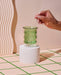 Poketo - Double Wall Groovy Cup: #20531 Blue - PMA Store at the Portland Museum of Art, Maine