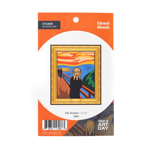 Today is Art Day - Sticker - The Scream - Edvard Munch - PMA Store at the Portland Museum of Art, Maine