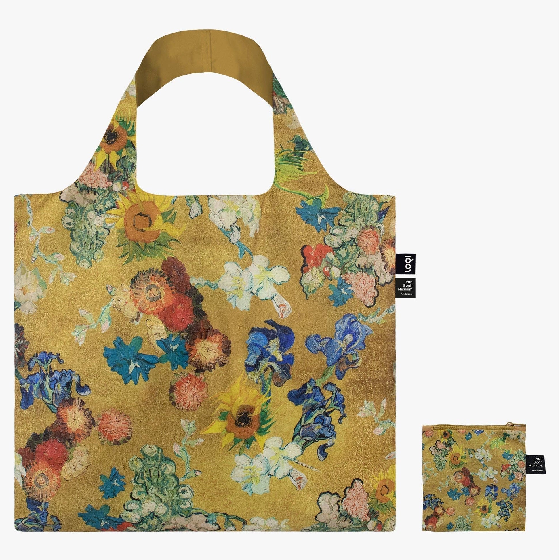 VAN GOGH MUSEUM Gold Flower Recycled Bag - PMA Store at the Portland Museum of Art, Maine