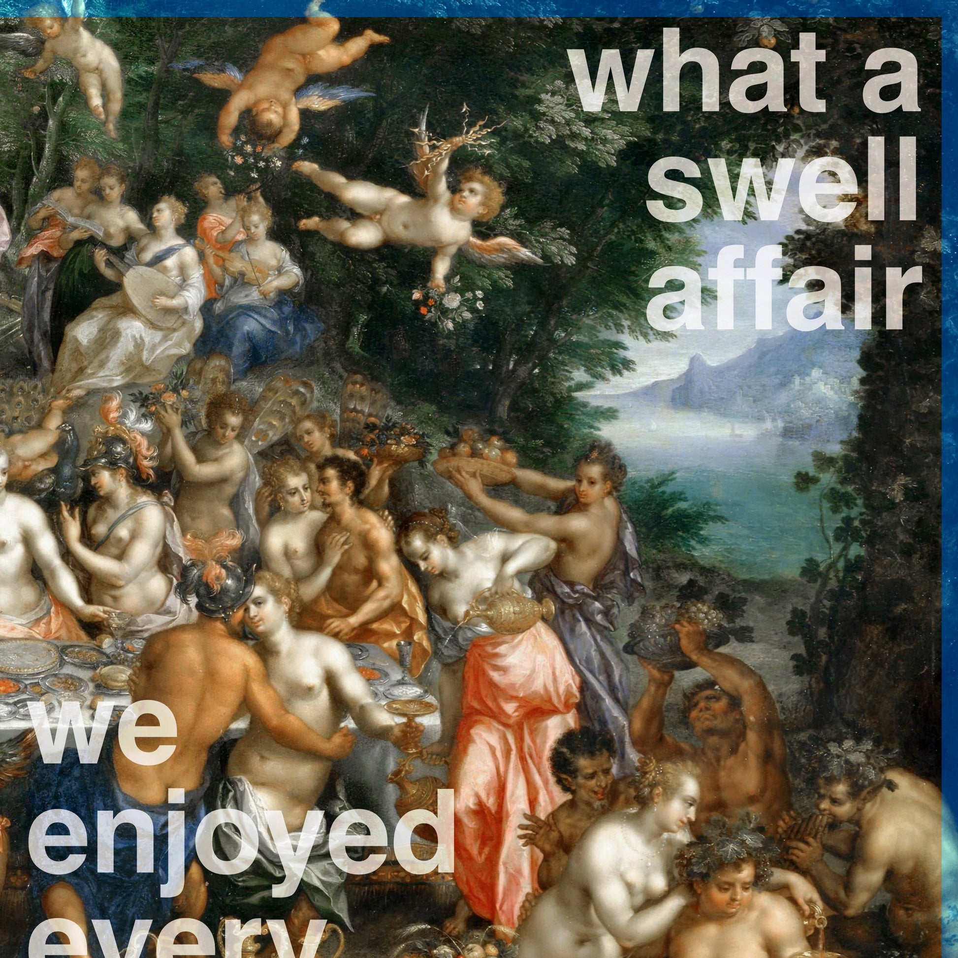 Pictrix Design - "A swell affair" thank-you notecard (A2): Recycled white - PMA Store at the Portland Museum of Art, Maine