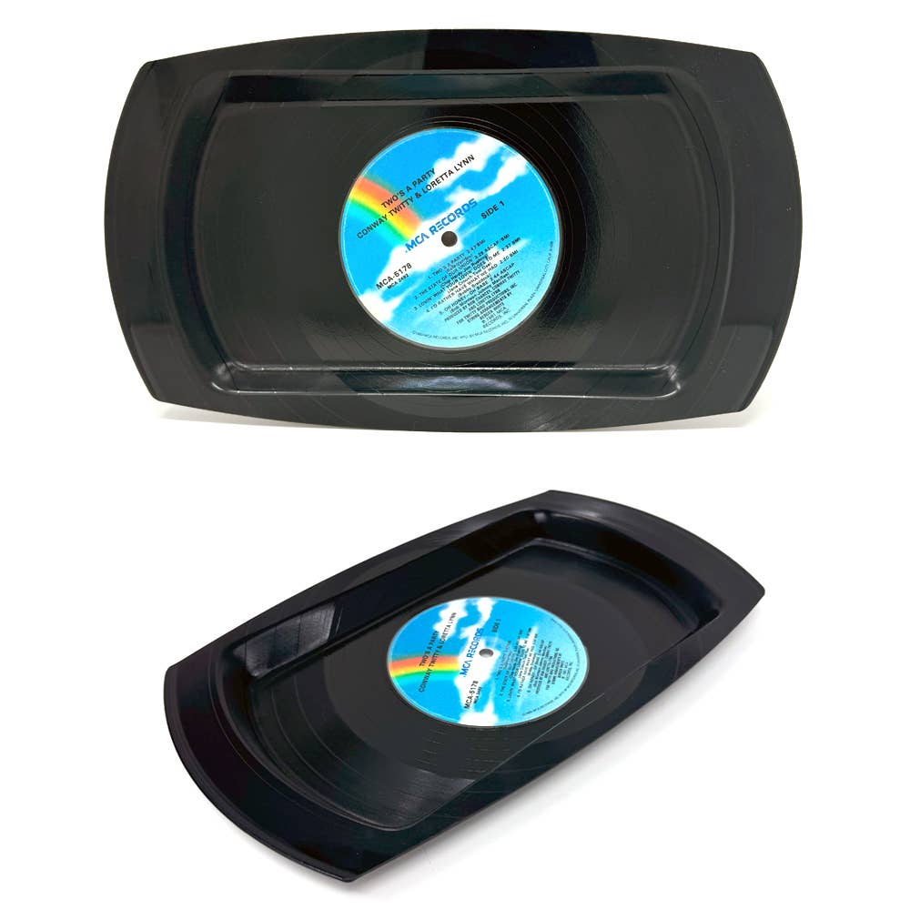 Recycled Record Rolling Tray/Trinket Tray