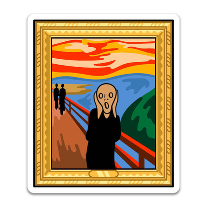 Today is Art Day - Sticker - The Scream - Edvard Munch - PMA Store at the Portland Museum of Art, Maine