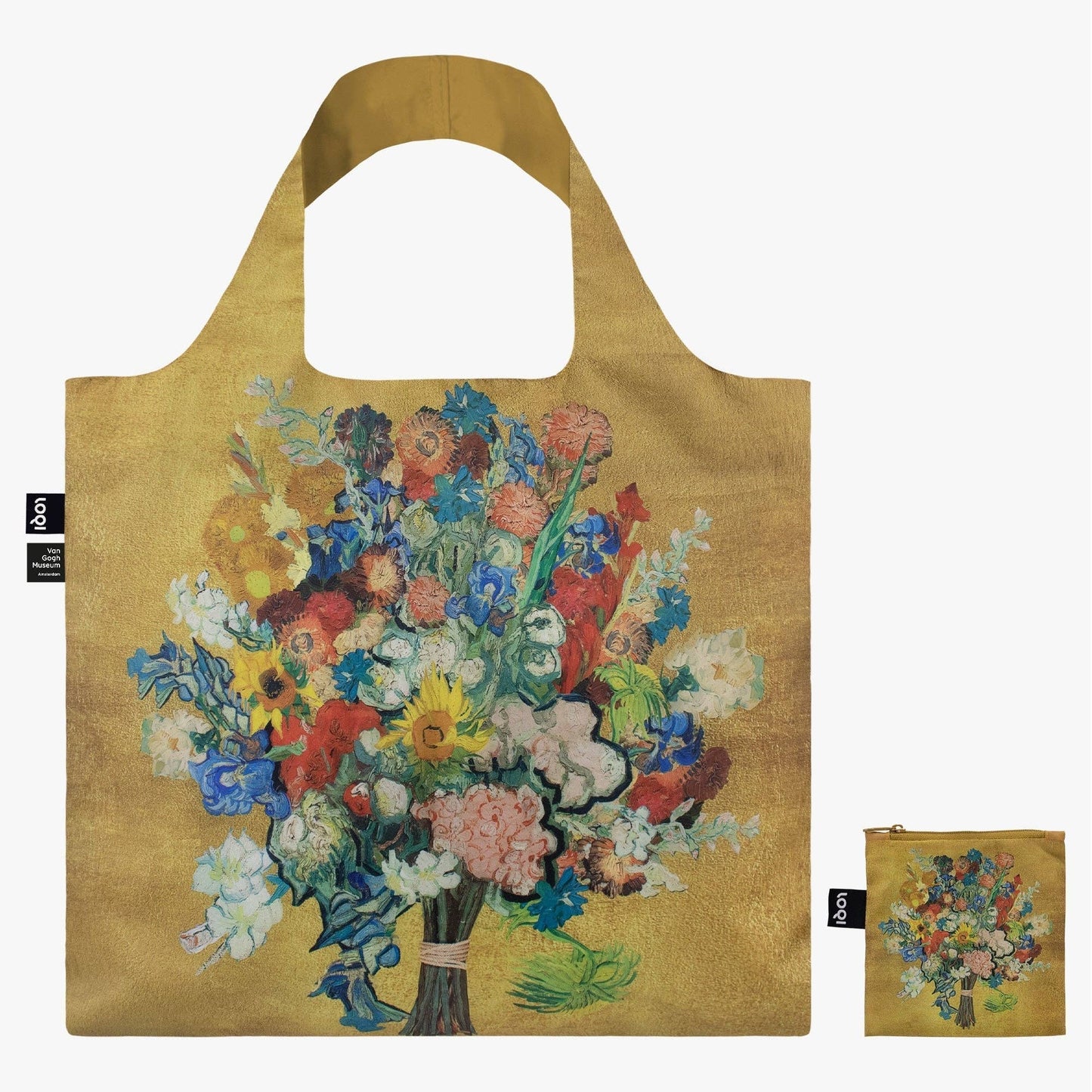 VAN GOGH MUSEUM Gold Flower Recycled Bag - PMA Store at the Portland Museum of Art, Maine