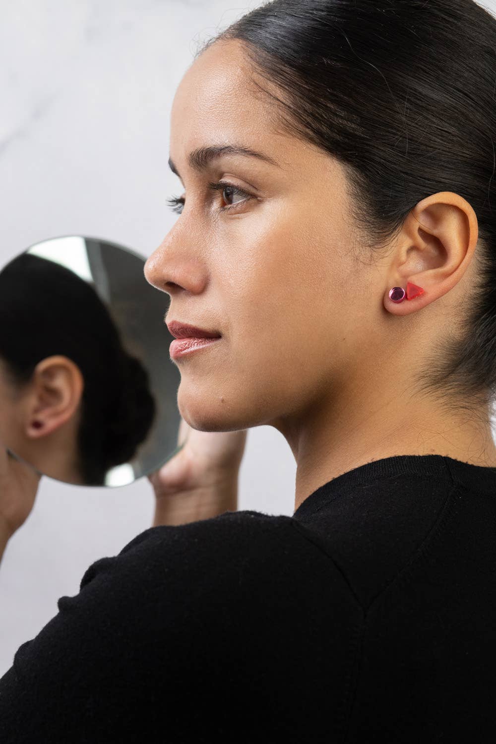 Pamela Coromoto - Basic - Mini Earrings Set (5) - Colorful Palette: Pink Palette - PMA Store at the Portland Museum of Art, Maine