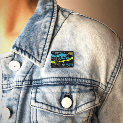 Today is Art Day - Pin - Starry Night - Van Gogh - PMA Store at the Portland Museum of Art, Maine