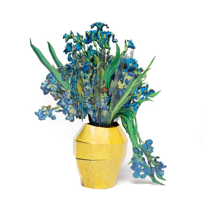 Today is Art Day - Vincent van Gogh - Vase of Irises - Paper Bouquet - PMA Store at the Portland Museum of Art, Maine