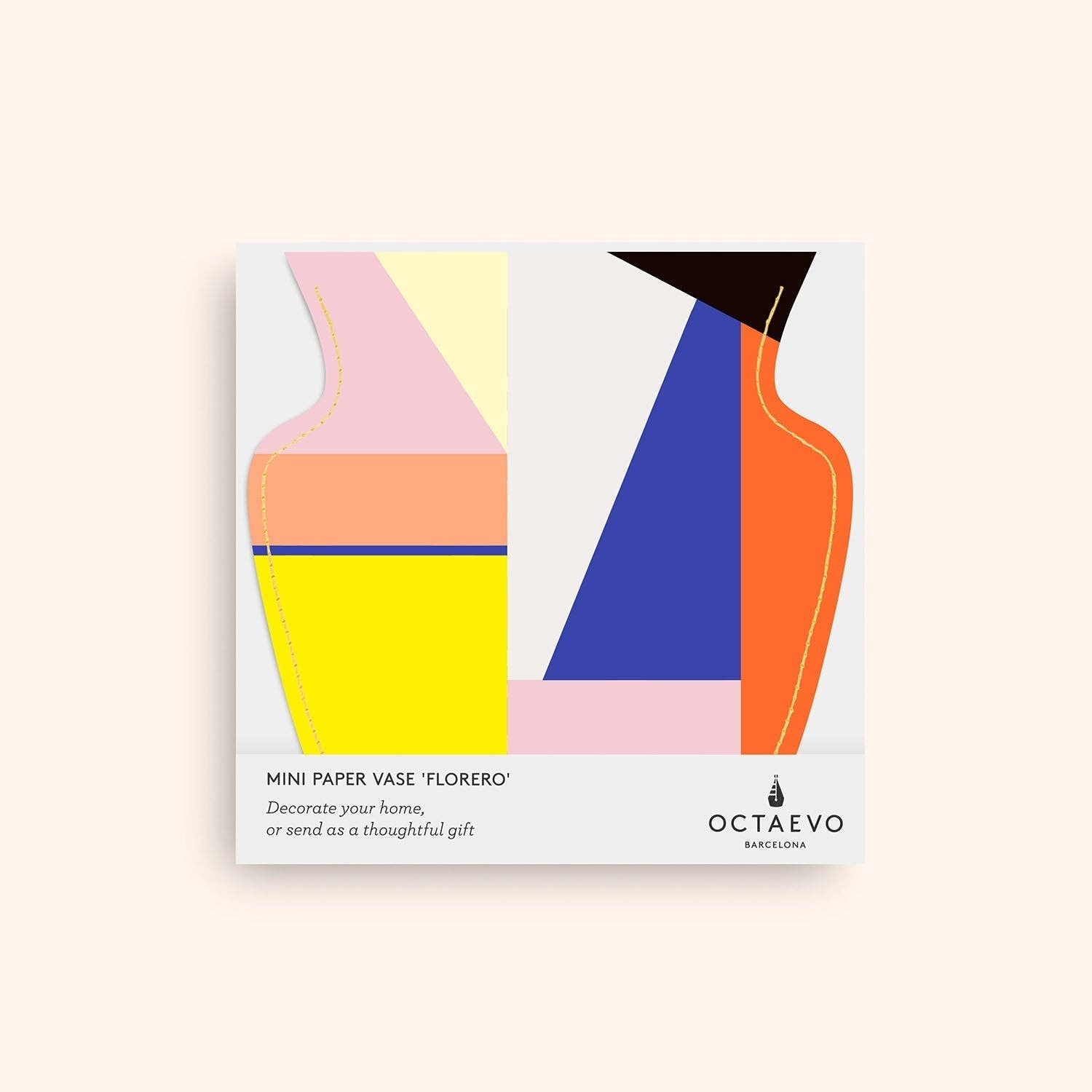OCTAEVO Bazaar Mini Paper Vase - PMA Store at the Portland Museum of Art, Maine