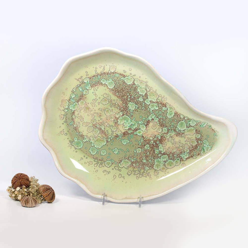 Alison Evans Ceramics - Large Oyster Plate: Abalone & Tortoise