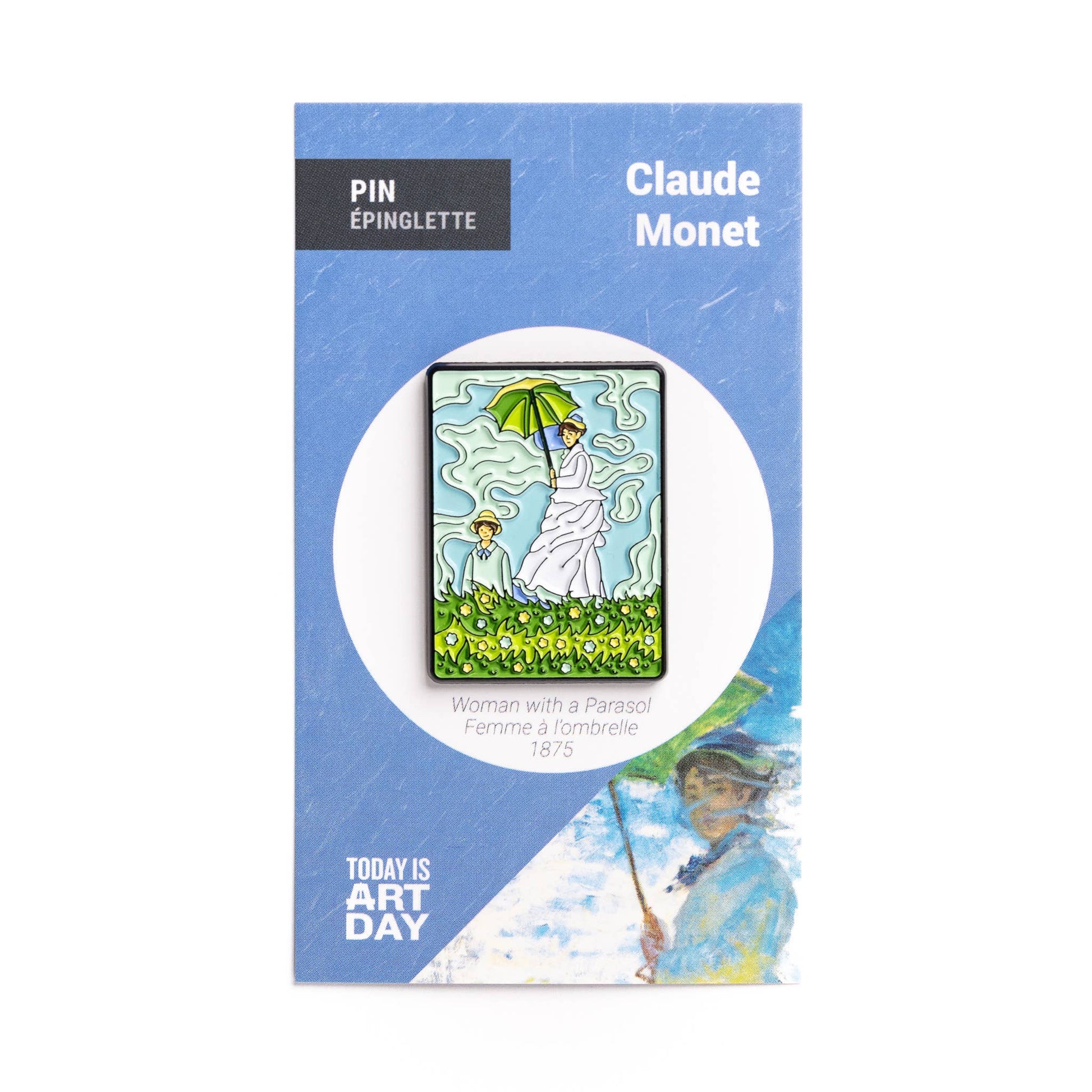 Today is Art Day - Pin - Woman with Parasol - Monet - PMA Store at the Portland Museum of Art, Maine