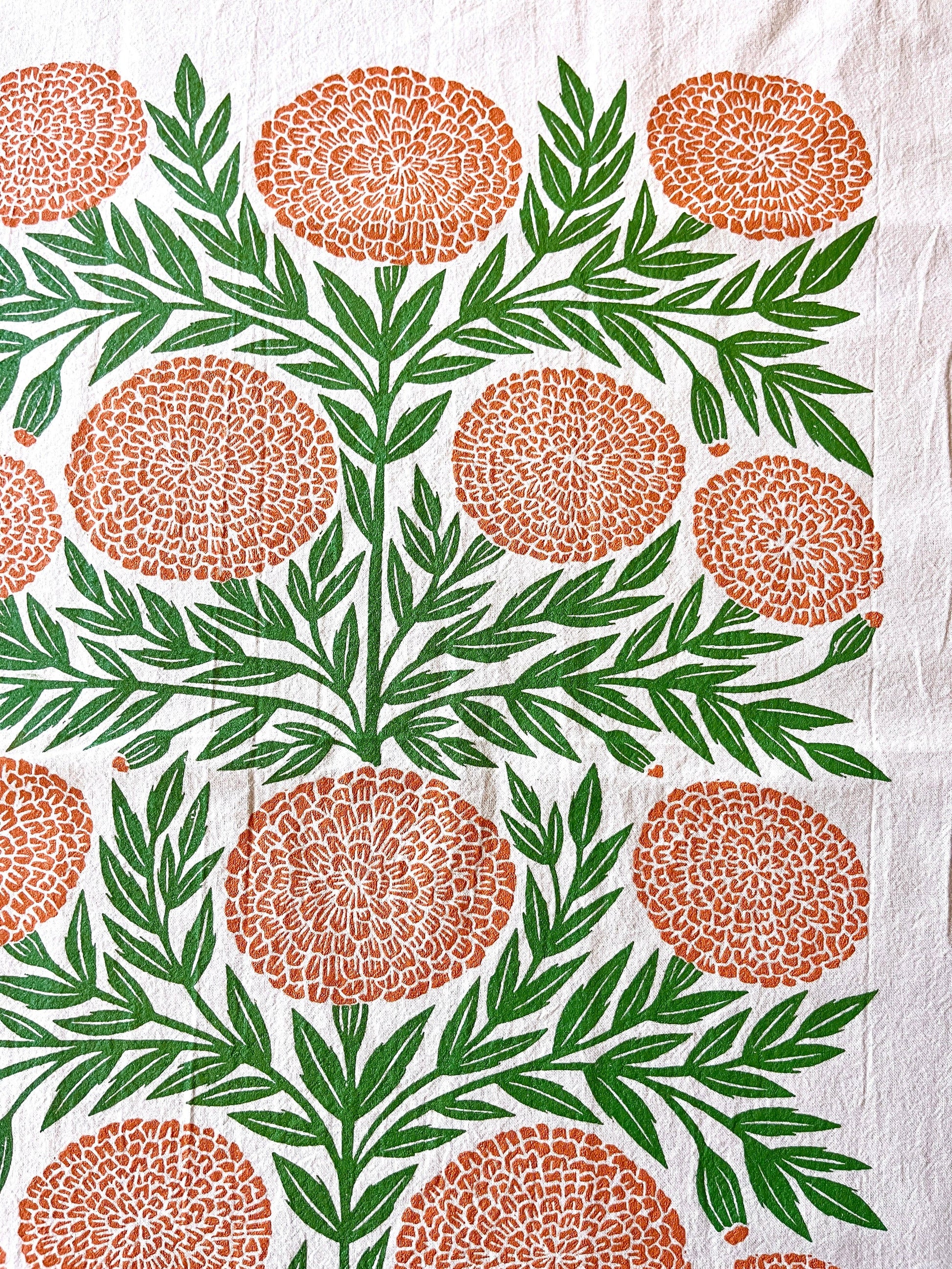 Katharine Watson - Marigold Tea Towel - PMA Store at the Portland Museum of Art, Maine
