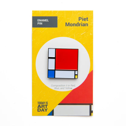 Today is Art Day - Pin - Composition - Mondrian - PMA Store at the Portland Museum of Art, Maine
