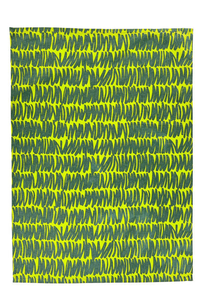 See Design - Tea Towels (Set of 2): Small Totem Aqua/Citron - PMA Store at the Portland Museum of Art, Maine