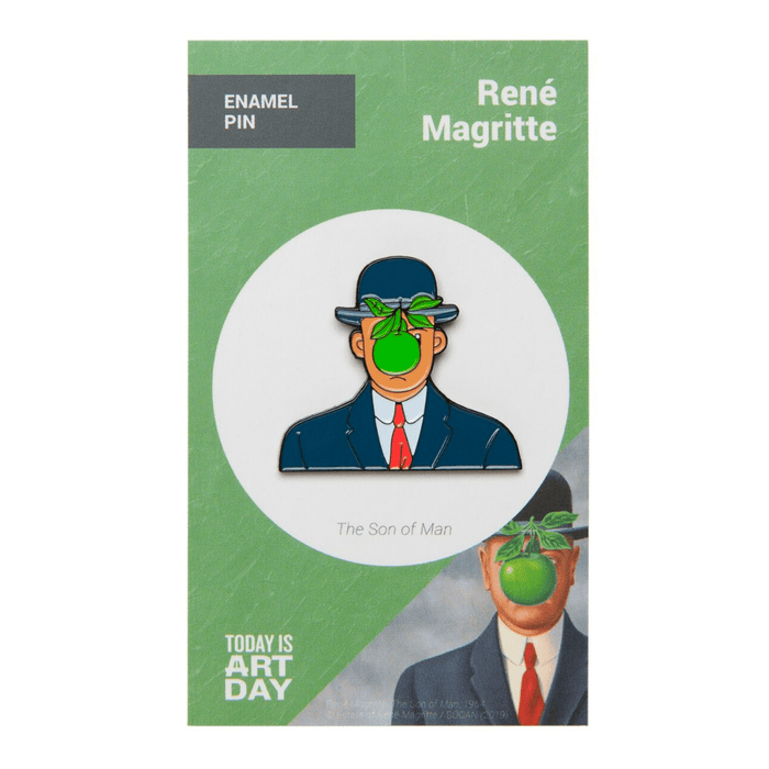 Today is Art Day - Pin - Son of Man - Magritte - PMA Store at the Portland Museum of Art, Maine