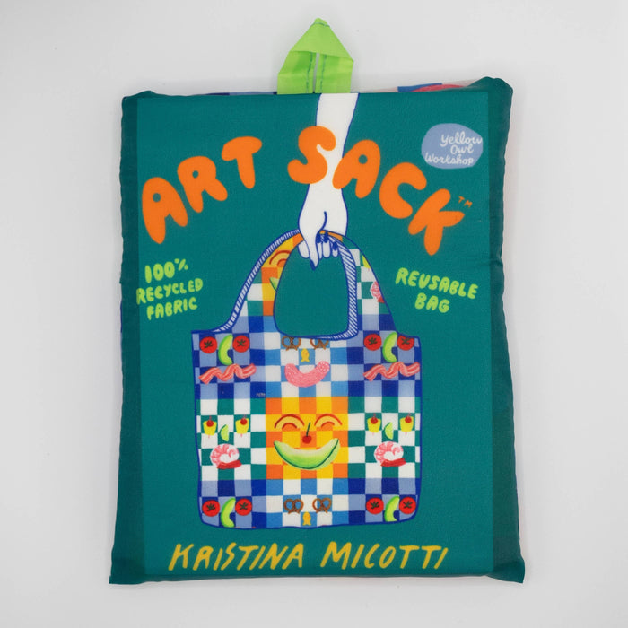 Yellow Owl Workshop - Picnic Art Sack by Kristina Micotti - Reusable Tote Bag