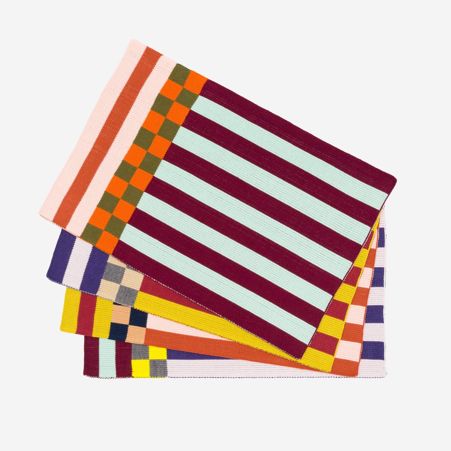 VERLOOP | knits - Pattern Patch Placemat Set: Candy