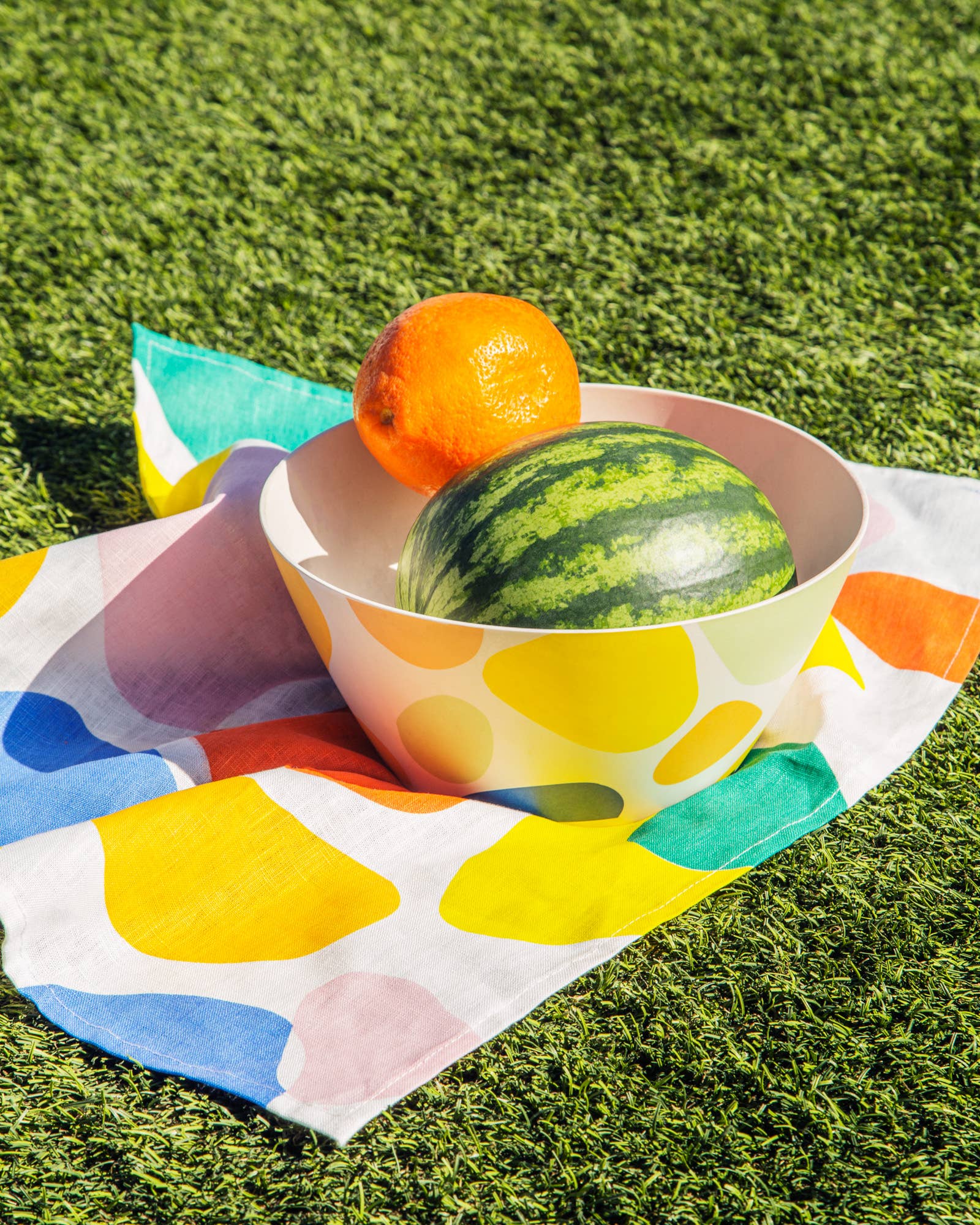 Poketo - Linen Tea Towel Set in Stripes and Boulders - PMA Store at the Portland Museum of Art, Maine