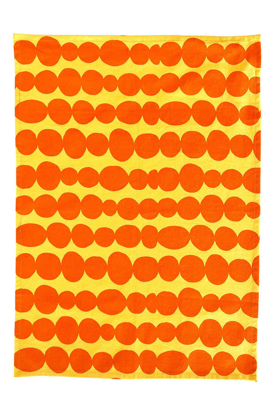 See Design - Tea Towels (Set of 2): Small Totem Orange/Yellow - PMA Store at the Portland Museum of Art, Maine