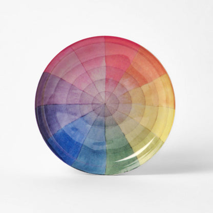 Roomytown Inc - Enamel Printed Tray - Vintage Colour Wheel - PMA Store at the Portland Museum of Art, Maine