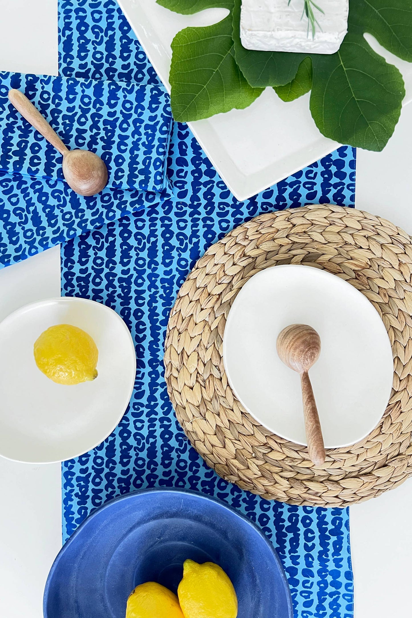 See Design - Table Runner: Touch Blue/Blue - PMA Store at the Portland Museum of Art, Maine