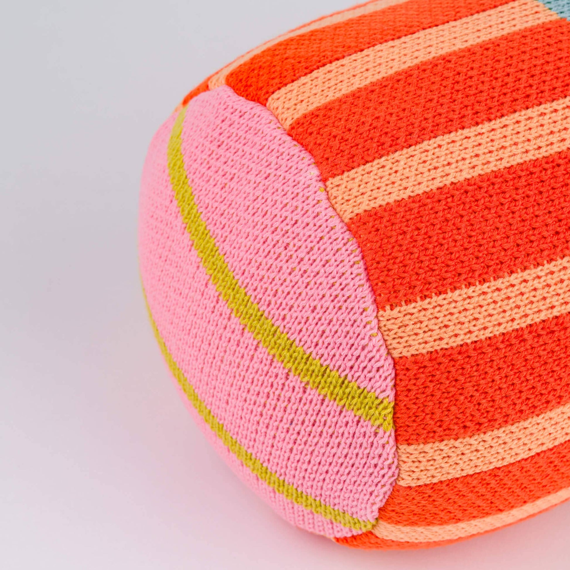 Patchwork Stripe Bolster Pillow: Desert - PMA Store at the Portland Museum of Art, Maine