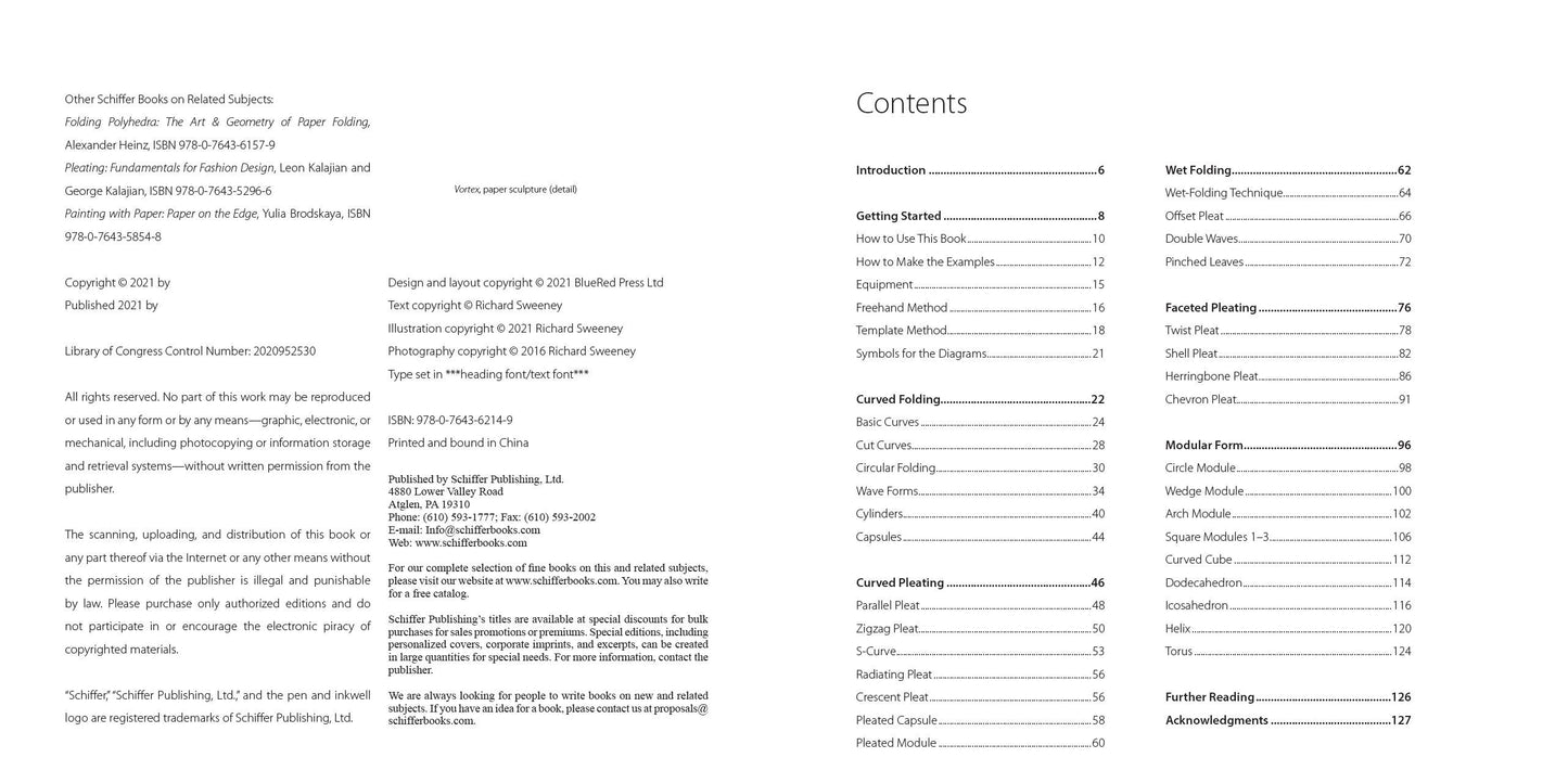 Schiffer Publishing - Paper Sculpture: Fluid Forms - PMA Store at the Portland Museum of Art, Maine