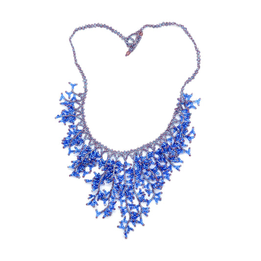 Dunitz & Company - Glass Seed Bead Coral Necklace - Fair Trade Verified: Assorted Spring Colors